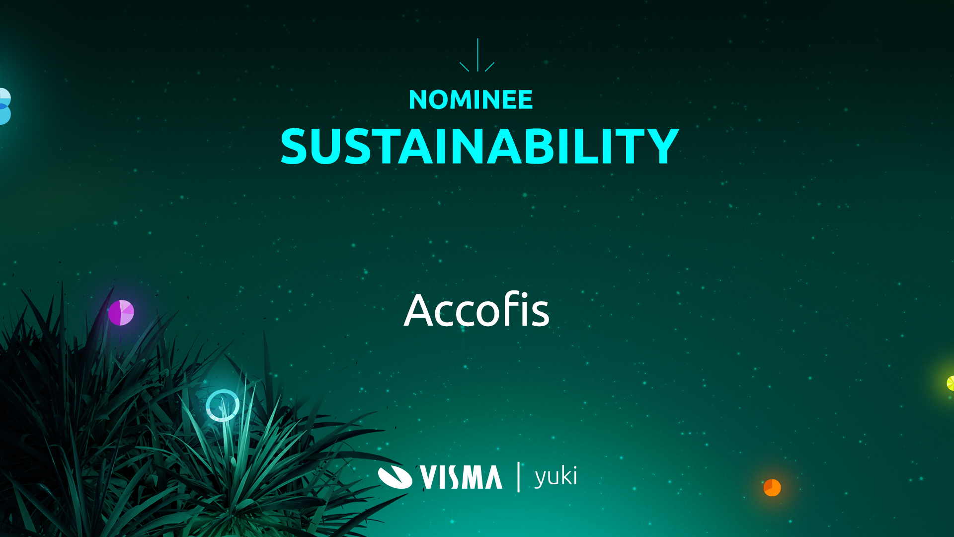 Accofis is genomineerd voor de Sustainability award van VISMA|Yuki